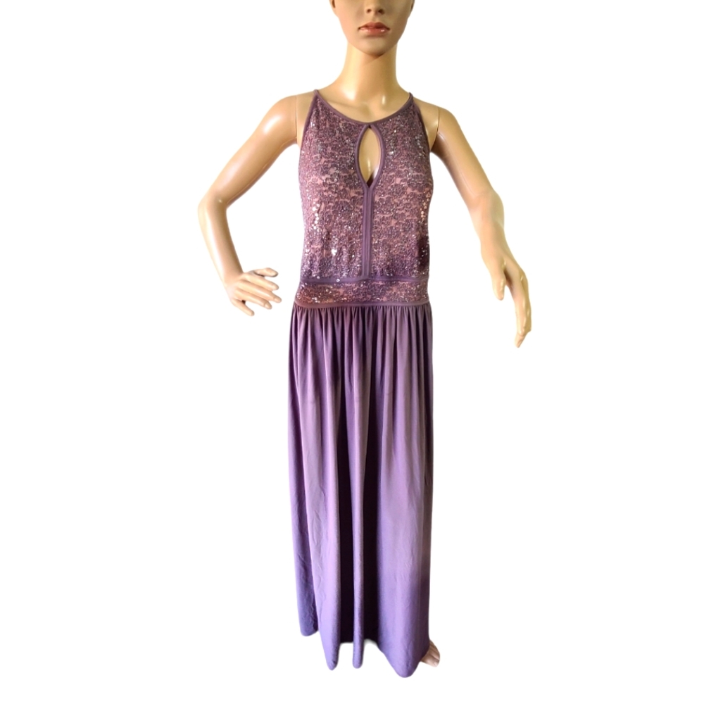 Sequence long party dress